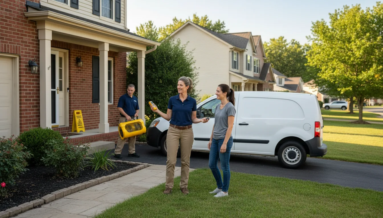 Residential water damage restoration in Karval, CO